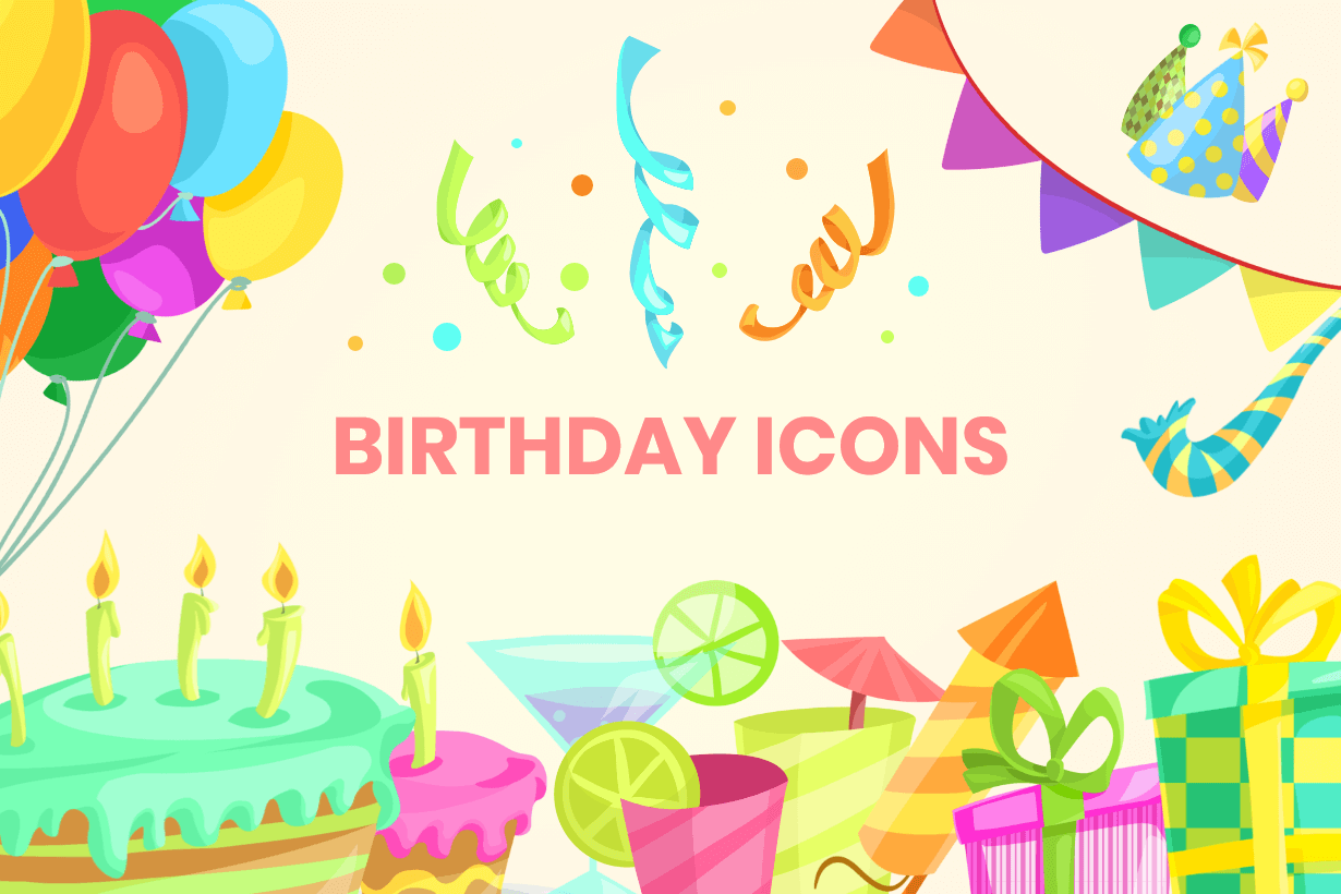 Birthday Icons Set